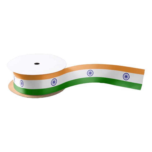 En Satin Ruban patriotique avec drapeau de l'Inde (Bobine)