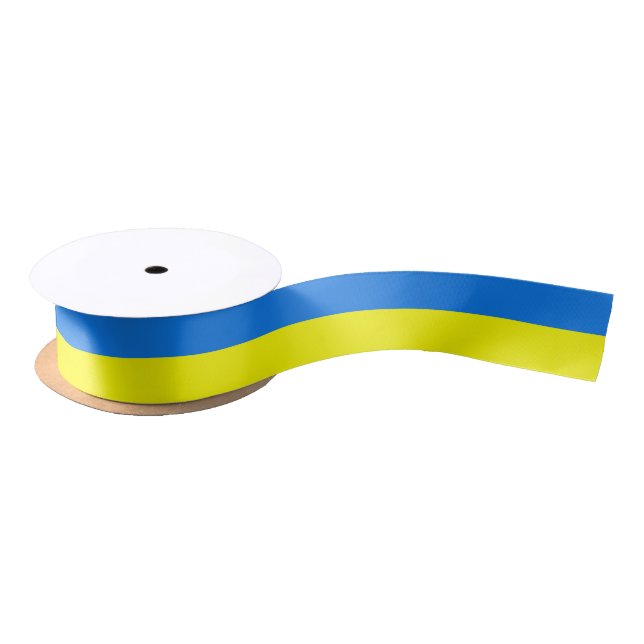 En Satin Ruban patriotique avec drapeau de l'Ukraine (Bobine)