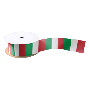 En Satin Ruban patriotique avec drapeau d'Italie