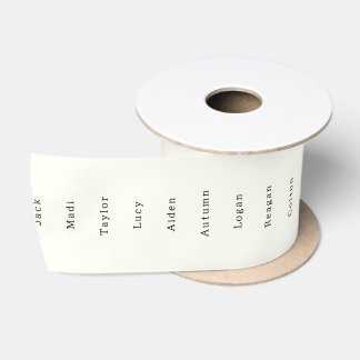 En Satin Ruban père Noël List