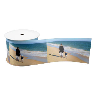 En Satin Ruban personnalisé avec votre photo