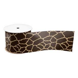 En Satin Ruban Poster de animal de la peau de Giraffe