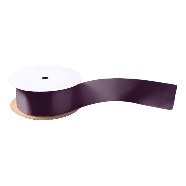 En Satin Ruban pourpre de raisin foncé (Bobine)
