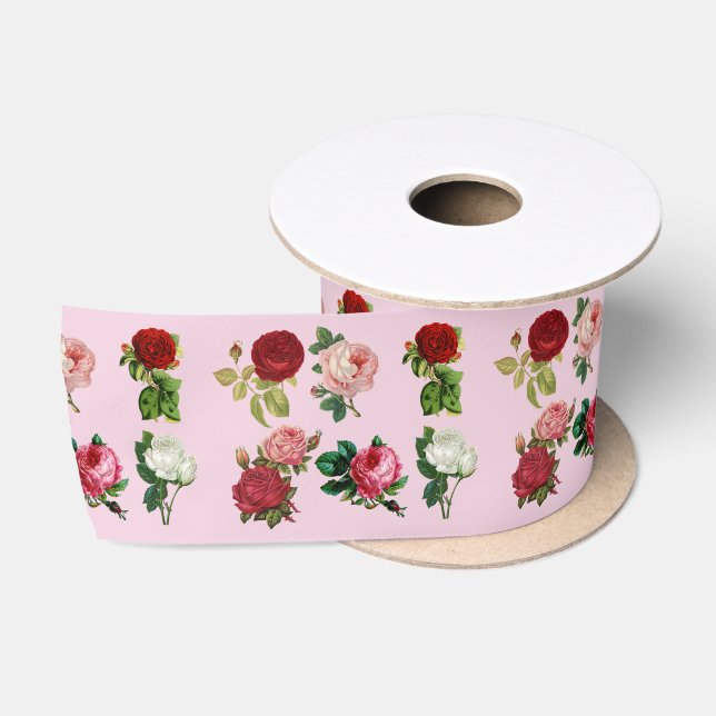 En Satin ruban rose (Bobine)