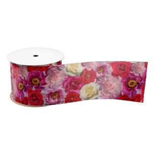 En Satin ruban rose