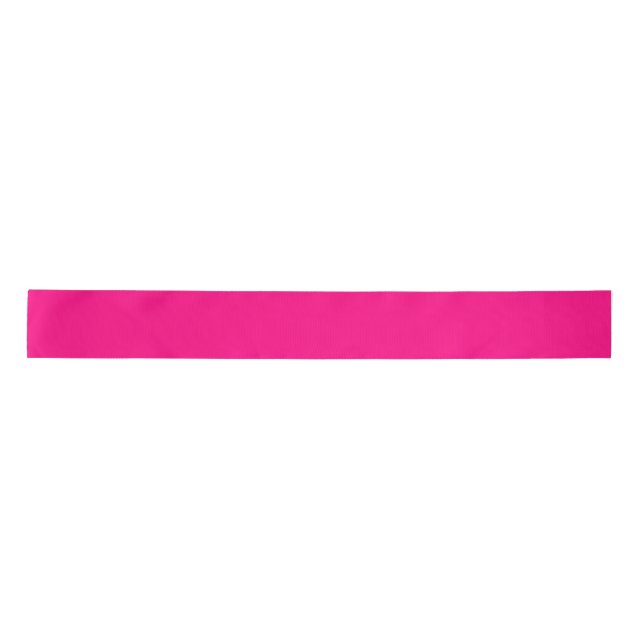 En Satin Ruban rose chaud (Devant)