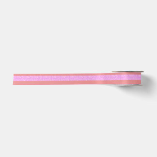 En Satin Ruban rose géométrique