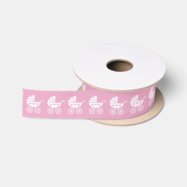 En Satin Ruban rose pâle mignon pour poussette de bébé pour (Bobine)