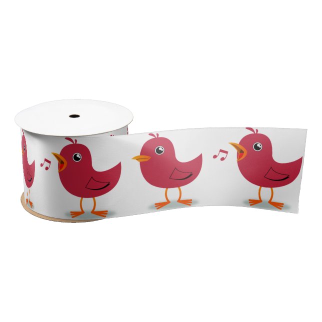 En Satin Ruban satiné/Cardinaux chantant (Bobine)