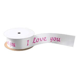 En Satin Ruban satiné "Je t'aime"