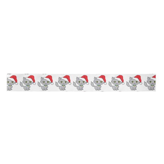 En Satin Ruban satiné/Père Noël Kitty (Devant)