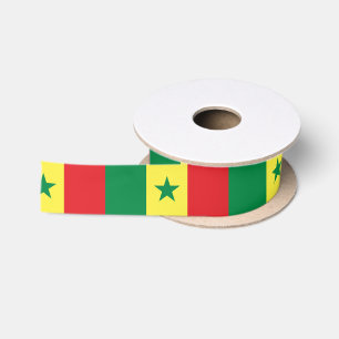 En Satin Ruban sénégalais de drapeau