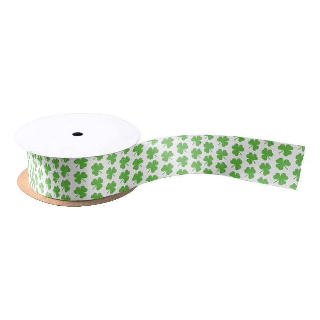 En Satin Ruban Shamrock de la Saint-Patrick (Bobine)