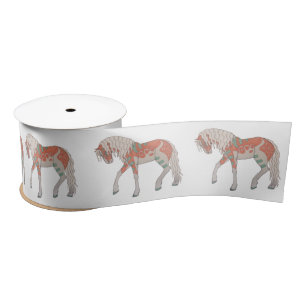 En Satin Ruban stylisé de cheval