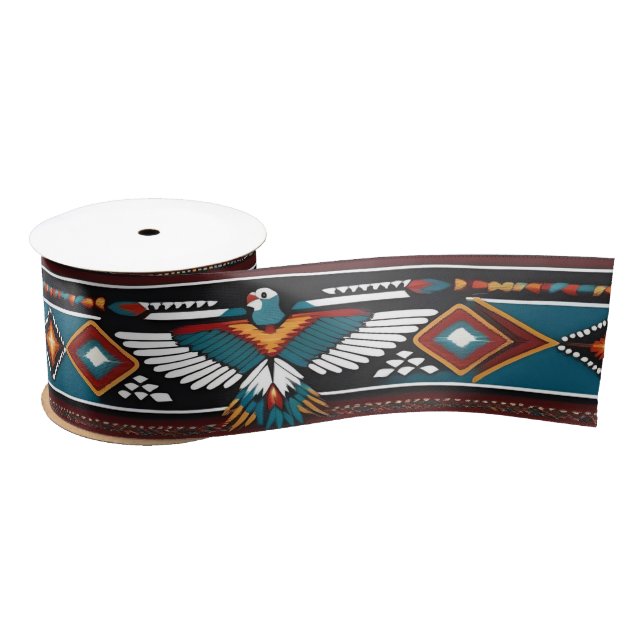 En Satin Ruban tribal de thunderbird de style amérindien (Bobine)