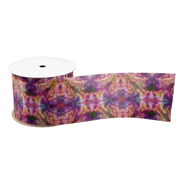 En Satin Ruban Vapeurs colorés (Bobine)