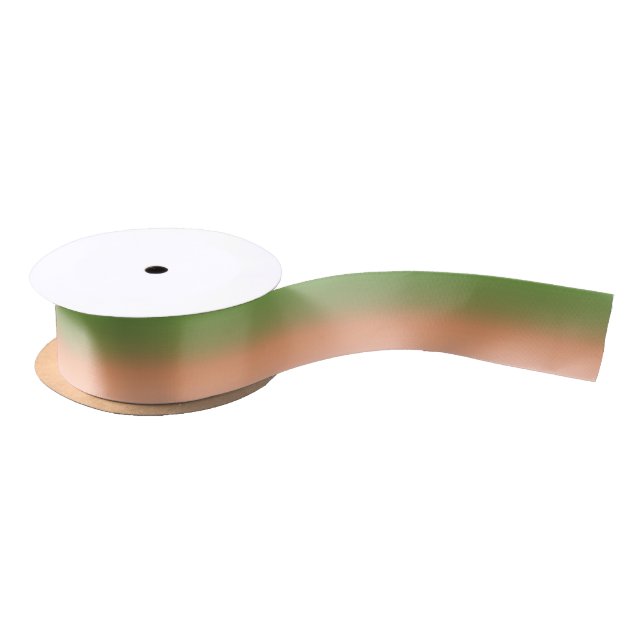 En Satin Ruban vert rose de Sorbert (Bobine)