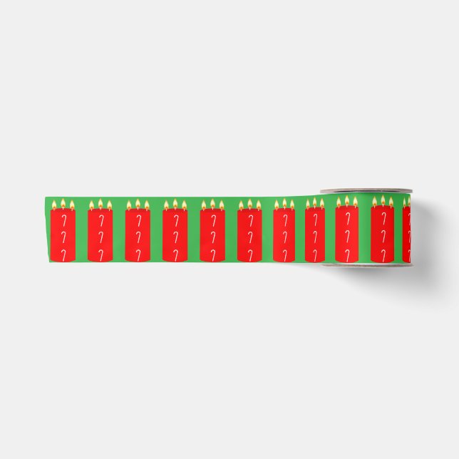 En Satin Ruban vert Sucre de canne rouge (Devant)