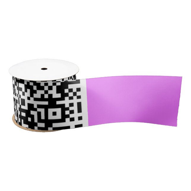 En Satin Votre code QR Ruban Neon Purple ou choisissez la c (Bobine)