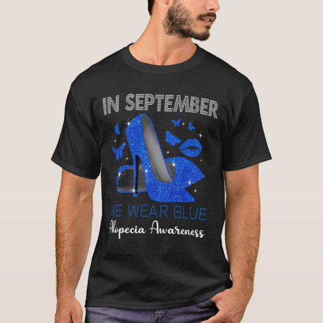 En Septembre Porter Bleu Haut talons Alopecia (Devant)