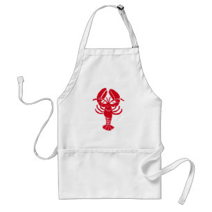 EN TANT QUE homard de rouge de tablier