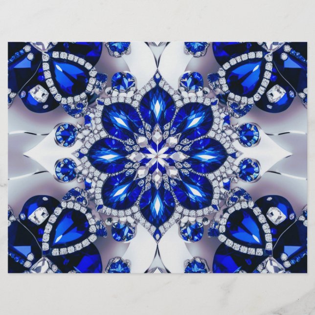 En-tête avec design de couleur Bleu Blanc (Devant)