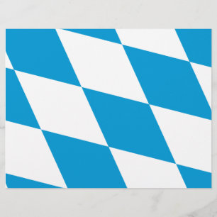 En-tête avec Drapeau de Bavière, Allemagne