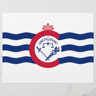 En-tête avec Drapeau de Cincinnati, Ohio