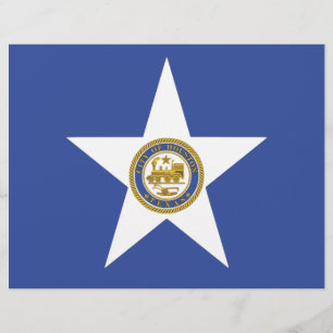 En-tête avec drapeau de Houston, États-Unis