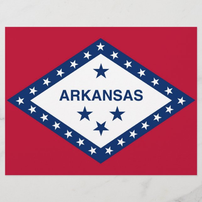 En-tête avec Drapeau de l'Arkansas (Devant)