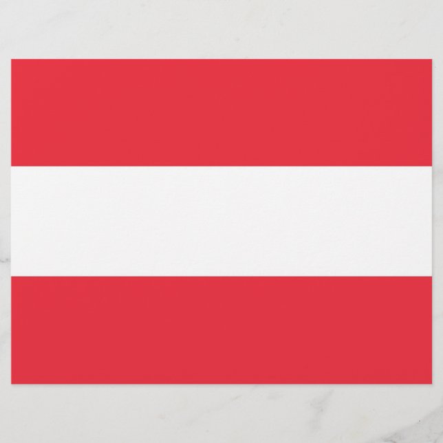 En-tête avec Drapeau de l'Autriche (Devant)