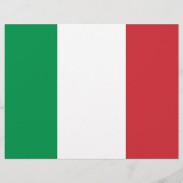 En-tête avec Drapeau de l'Italie (Devant)