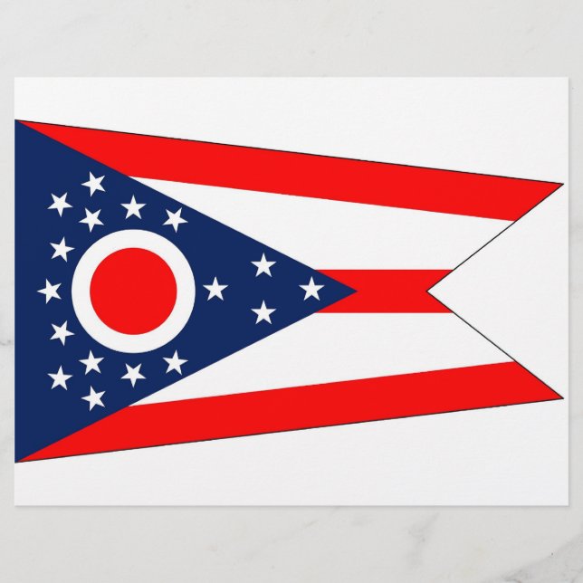 En-tête avec Drapeau de l'Ohio, États-Unis (Devant)