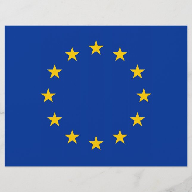 En-tête avec drapeau de l'Union européenne (Devant)
