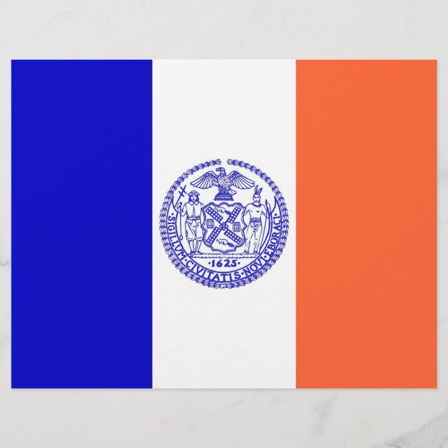 En-tête avec Drapeau de New York, USA (Devant)