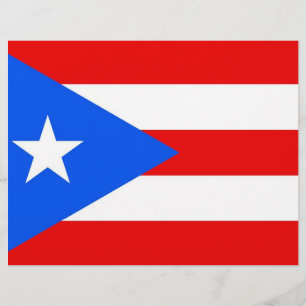 En-tête avec Drapeau de Porto Rico, USA