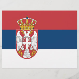 En-tête avec Drapeau de Serbie