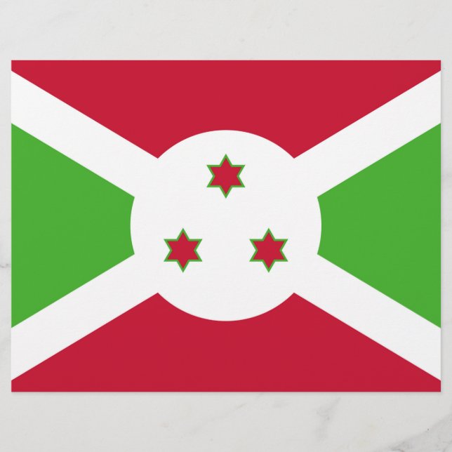 En-tête avec Drapeau du Burundi (Devant)