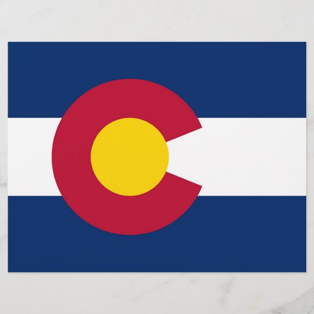 En-tête avec drapeau du Colorado (Devant)