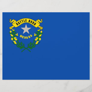 En-tête avec Drapeau du Nevada, USA