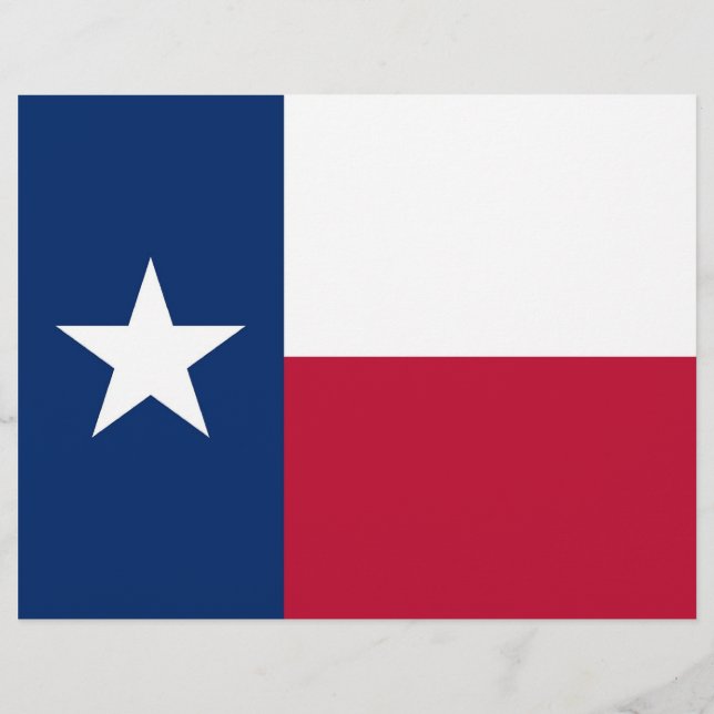 En-tête avec Drapeau du Texas, États-Unis (Devant)