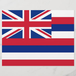 En-tête avec Drapeau Hawaï, États-Unis