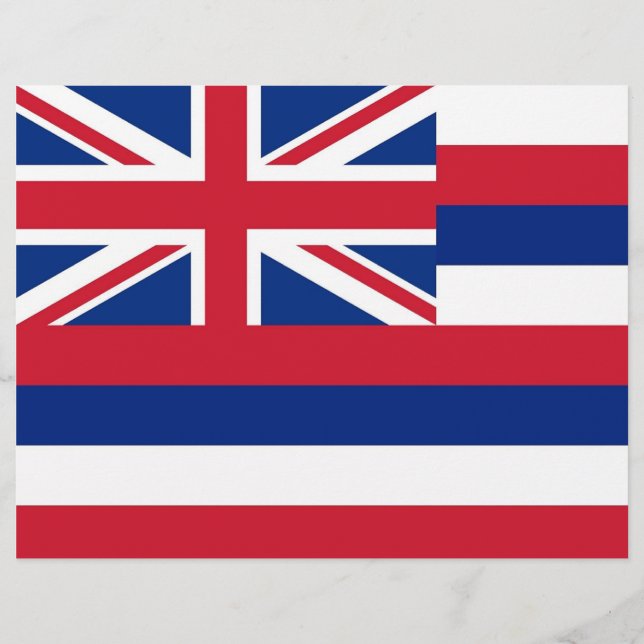 En-tête avec Drapeau Hawaï, États-Unis (Devant)