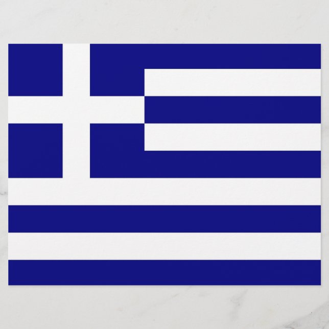 En-tête avec le drapeau de la Grèce (Devant)