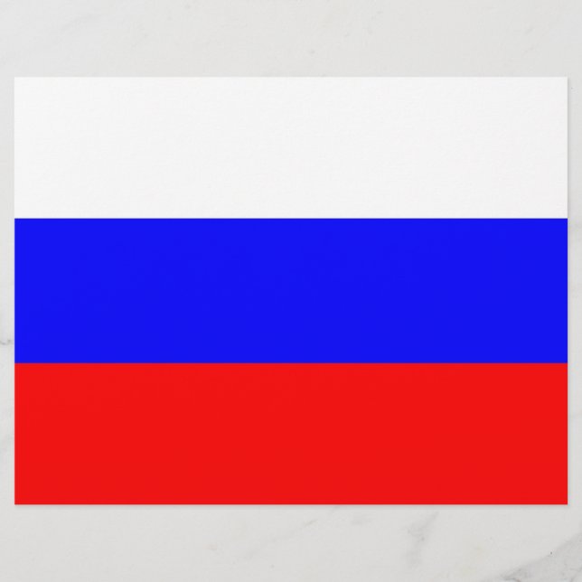 En-tête avec le drapeau de la Russie (Devant)