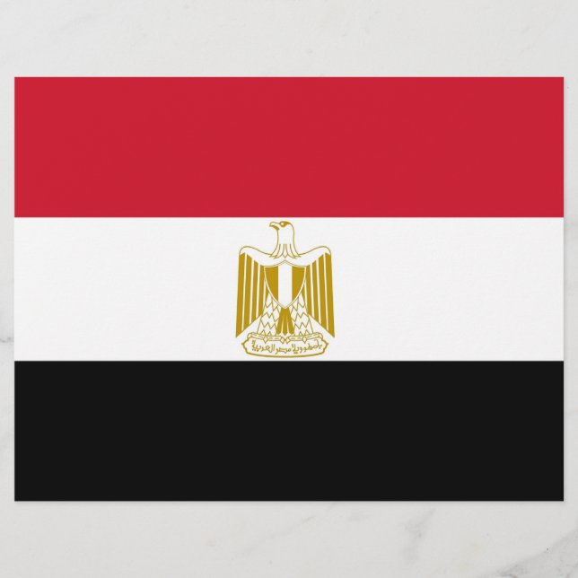 En-tête avec le drapeau de l'Égypte (Devant)