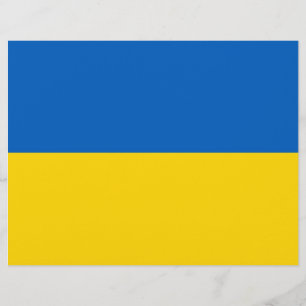 En-tête avec le drapeau de l'Ukraine