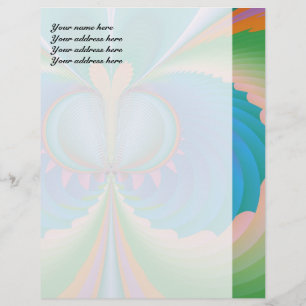 En-tête Avec Motif Papier à lettres Papillon