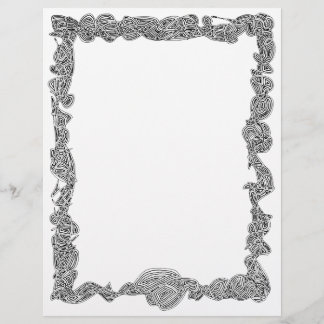 En-tête Bordure Scribblprint - Noir