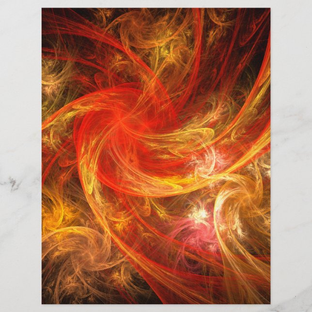 En-tête d'art Abstrait Firestorm (Devant)